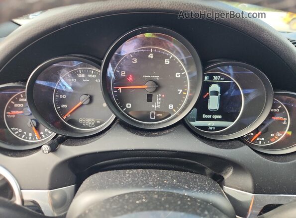 WP1AA2A29JKA05764 2018 PORSCHE CAYENNE Черный Вид щитка приборов