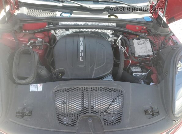WP1AA2A52KLB07400 2019 PORSCHE MACAN Red Widok wnętrza z tyłu