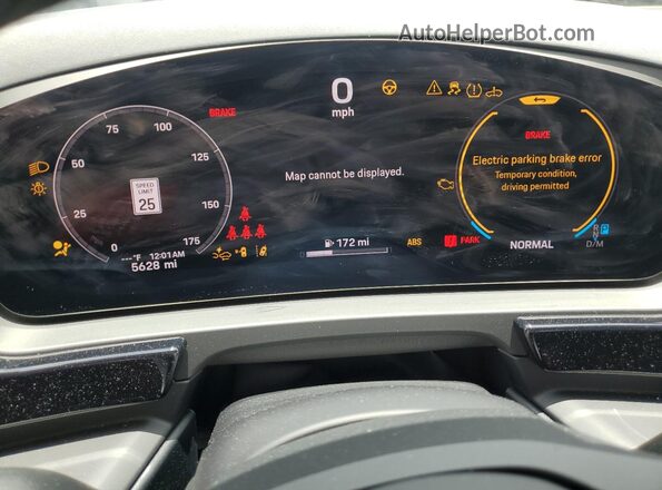 WP1AA2AY2SDA04272 2025 PORSCHE CAYENNE Black Vista del cuadro de instrumentos