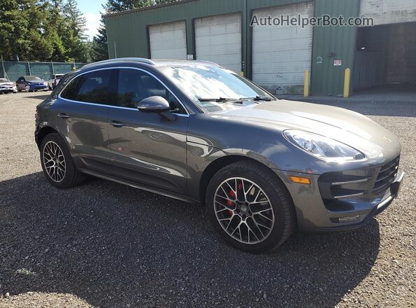 WP1AF2A51JLB70469 2018 PORSCHE MACAN Gray Przód prawy