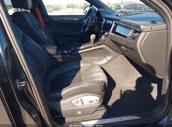 WP1AG2A55NLB24159 2022 PORSCHE MACAN Gray Widok wnętrza z przodu