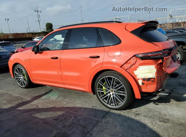 WP1AH2AY2LDA44073 2020 PORSCHE CAYENNE Orange Trasero izquierdo