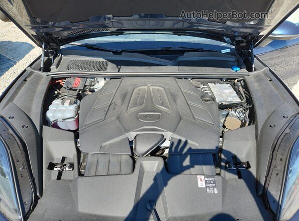 WP1BA2AY5SDA31017 2025 PORSCHE CAYENNE Blue Vista del compartimento del motor