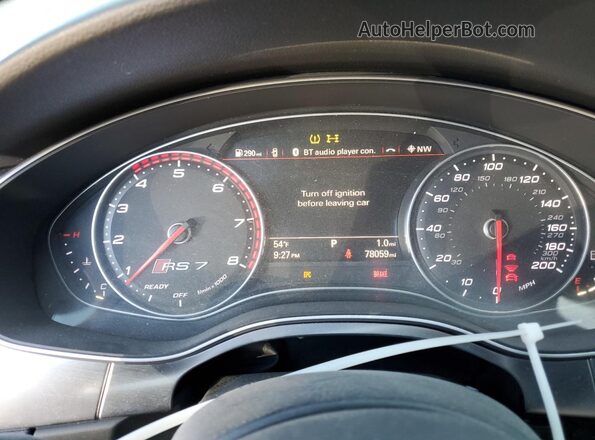 WUAW2AFC5GN903210 2016 AUDI RS7 Черный Вид щитка приборов