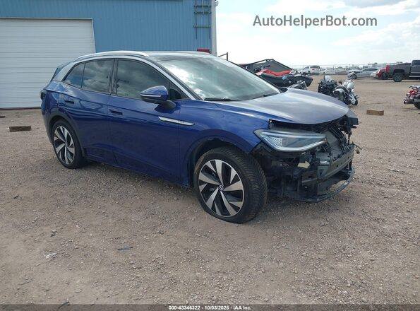 WVGKMPE20MP058540 2021 VOLKSWAGEN ID.4 Blue Передня права чверть