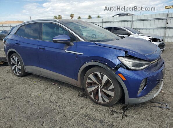 WVGKMPE23MP041179 2021 VOLKSWAGEN ID.4 Blue Передня права чверть
