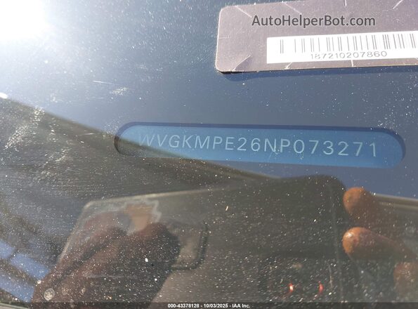 WVGKMPE26NP073271 2022 VOLKSWAGEN ID.4 White ძრავის განყოფილების ხედი