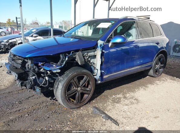 WVGRF7BP5HD003047 2017 VOLKSWAGEN TOUAREG Синий Передняя левая четверть