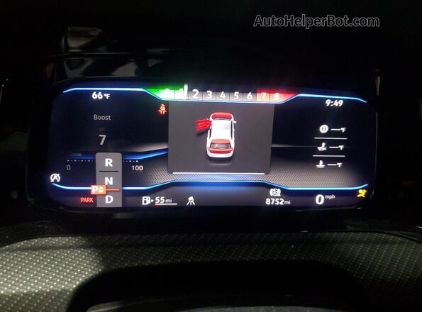 WVWEB7CD9RW233344 2024 VOLKSWAGEN GOLF Blue Vista del cuadro de instrumentos