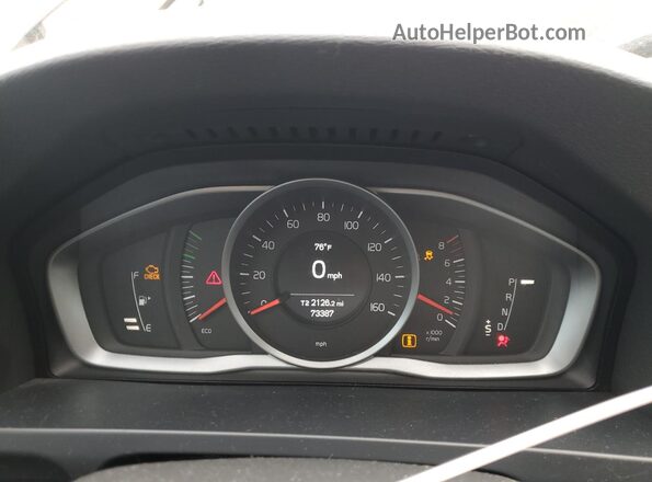 YV140MTL2H2426765 2017 VOLVO S60 Черный Вид щитка приборов