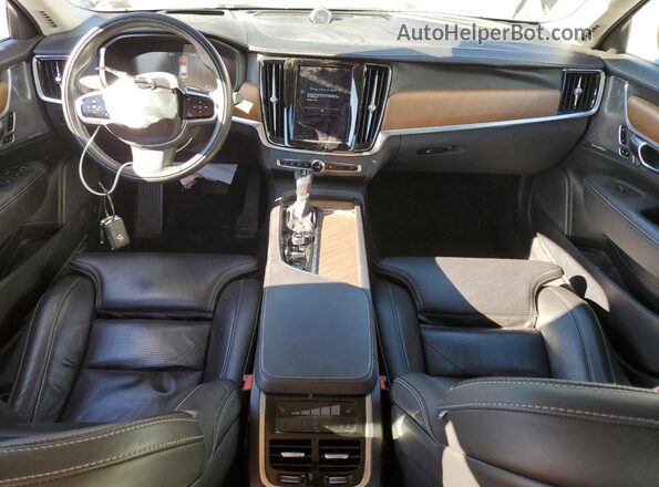 YV1A22ML4H1007385 2017 VOLVO S90 Black Widok deski rozdzielczej