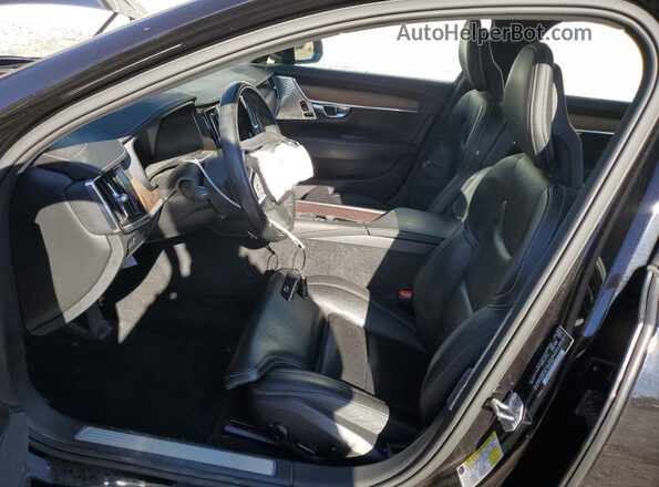 YV1A22ML4H1007385 2017 VOLVO S90 Black Widok wnętrza z przodu