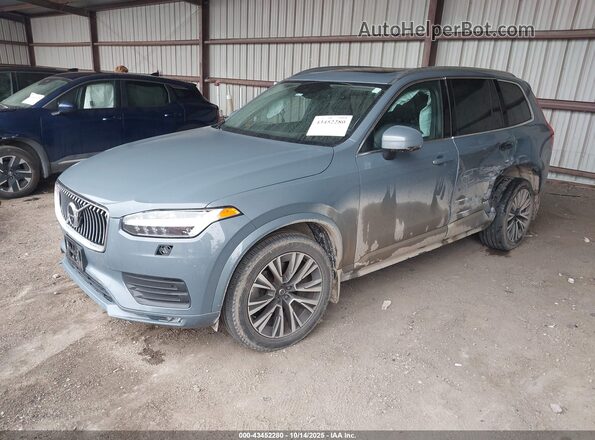 YV4102CK1M1738352 2021 VOLVO XC90 Синий Передняя левая четверть