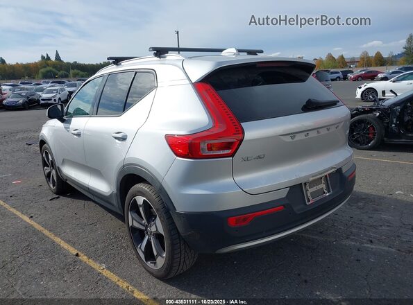 YV4162UK4K2074858 2019 VOLVO XC40 Silver უკანა მარცხენა
