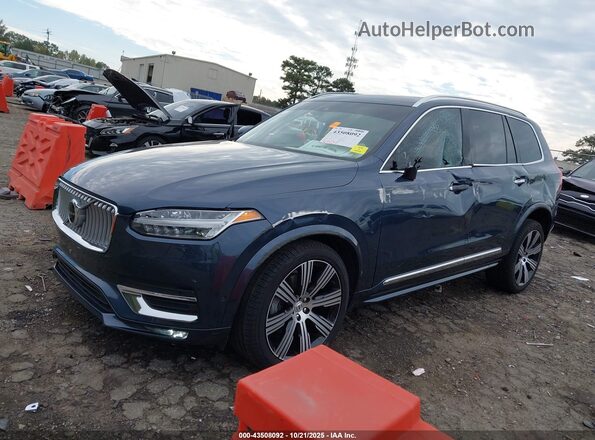 YV4A22PL0M1754152 2021 VOLVO XC90 Dark Blue Передняя левая четверть