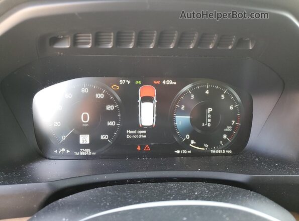 YV4A22PL2K1436546 2019 VOLVO XC90 Белый Вид щитка приборов