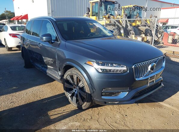 YV4BR00L3M1758310 2021 VOLVO XC90 RECHARGE PLUG-IN HYBRID Синий Передняя правая четверть