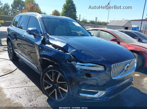 YV4BR00Z7N1821219 2022 VOLVO XC90 RECHARGE PLUG-IN HYBRID Синий Передняя правая четверть