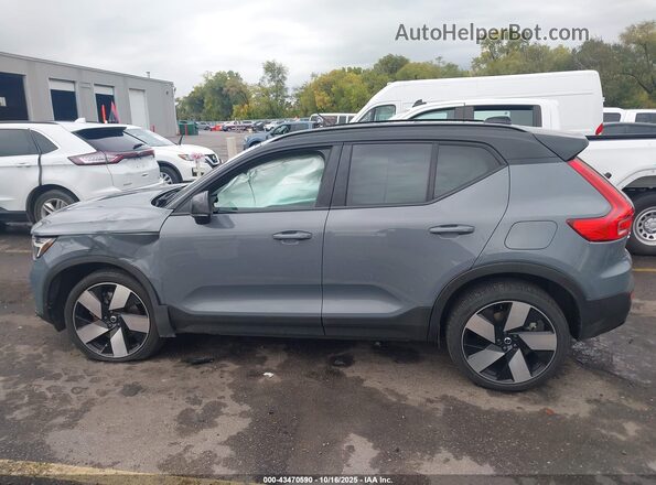 YV4ED3UM5P2987389 2023 VOLVO XC40 RECHARGE PURE ELECTRIC Gray Vista interior de 360 grados