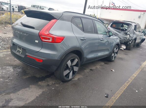 YV4ED3UM5P2987389 2023 VOLVO XC40 RECHARGE PURE ELECTRIC Gray Trasero derecho