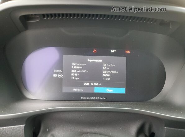 YV4ER3GM2R2107216 2024 VOLVO C40 Белый Вид щитка приборов
