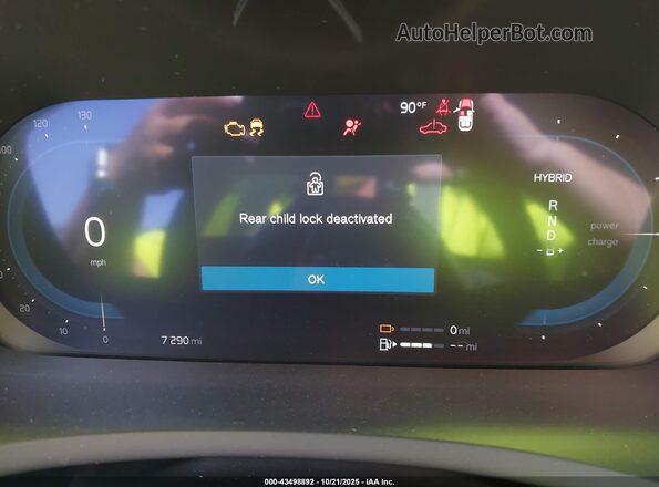YV4H60PG3S1353797 2025 VOLVO XC90 PLUG-IN HYBRID Серый Вид задних сидений