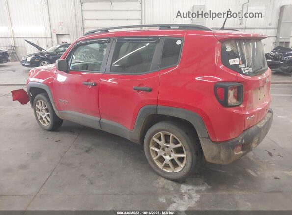 ZACNJBAB1KPK18943 2019 JEEP RENEGADE Red Tył lewy