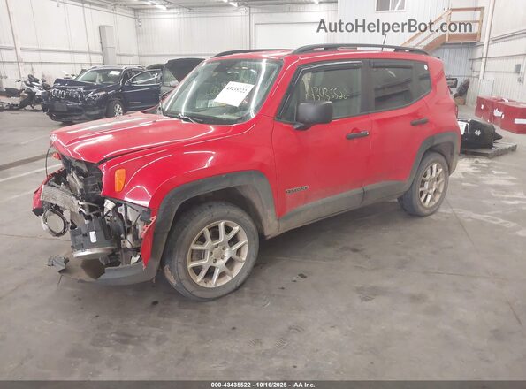 ZACNJBAB1KPK18943 2019 JEEP RENEGADE Red Przód lewy