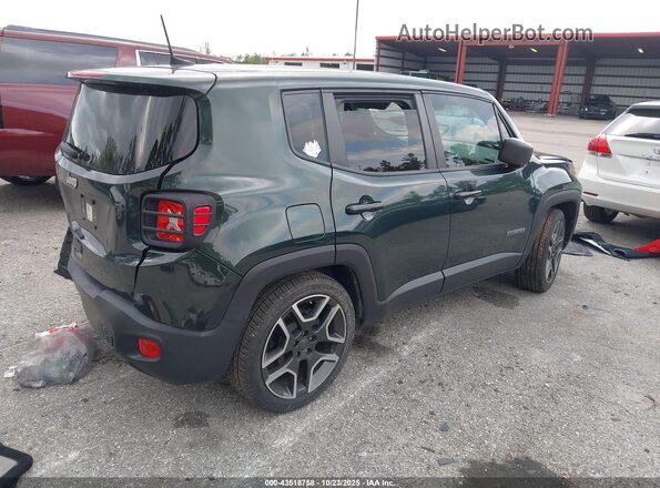 ZACNJCAB2MPM41372 2021 JEEP RENEGADE Зеленый Задняя правая четверть