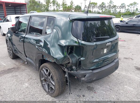 ZACNJCAB2MPM41372 2021 JEEP RENEGADE Зеленый Вид спереди