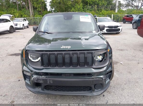 ZACNJCAB2MPM41372 2021 JEEP RENEGADE Зеленый Вид задней части салона