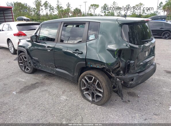 ZACNJCAB2MPM41372 2021 JEEP RENEGADE Зеленый Задняя левая четверть