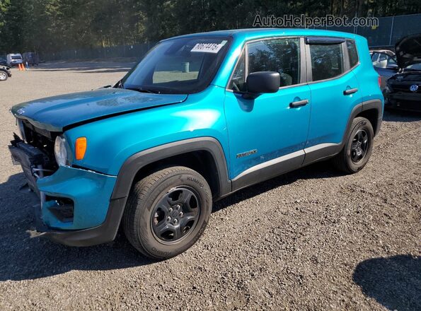 ZACNJDAB0MPM38427 2021 JEEP RENEGADE Blue Передня ліва чверть
