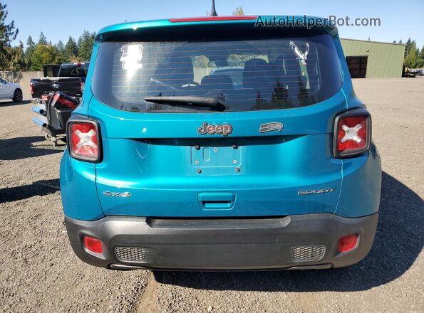 ZACNJDAB0MPM38427 2021 JEEP RENEGADE Blue Вид ззаду