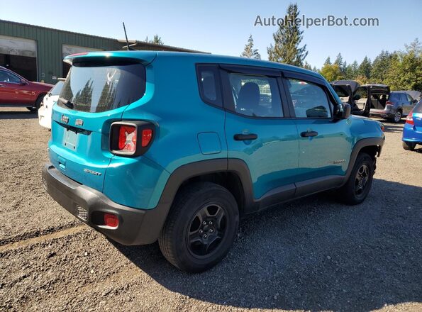 ZACNJDAB0MPM38427 2021 JEEP RENEGADE Blue Задня права чверть