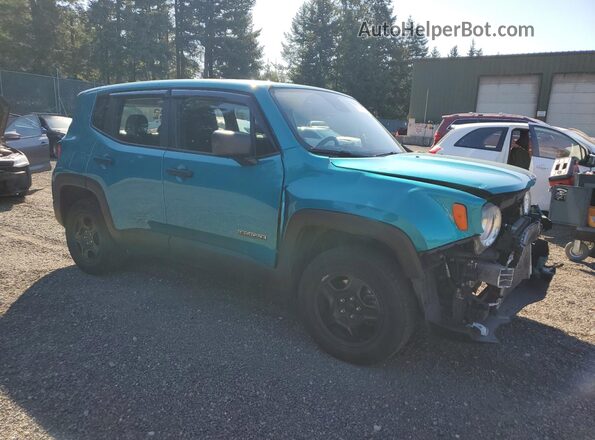 ZACNJDAB0MPM38427 2021 JEEP RENEGADE Blue Передня права чверть
