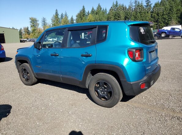 ZACNJDAB0MPM38427 2021 JEEP RENEGADE Blue Задня ліва чверть