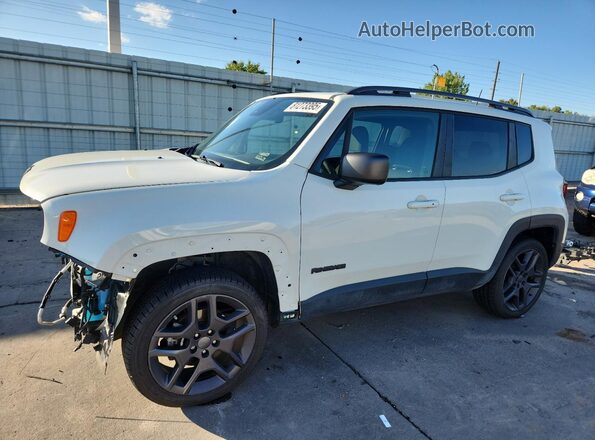 ZACNJDB10MPM54763 2021 JEEP RENEGADE White Առջևի ձախ երեք քառորդ տեսարան
