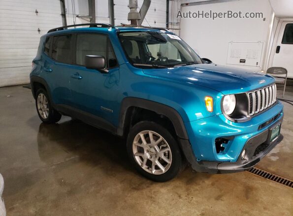 ZACNJDB19NPN56712 2022 JEEP RENEGADE Бирюзовый 