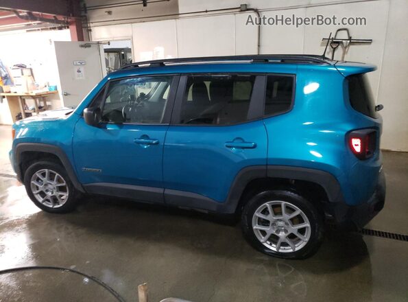 ZACNJDB19NPN56712 2022 JEEP RENEGADE Бирюзовый Задняя левая четверть