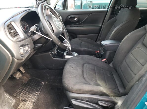 ZACNJDB19NPN56712 2022 JEEP RENEGADE Бирюзовый Вид салона спереди