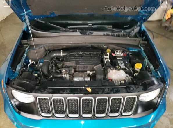 ZACNJDB19NPN56712 2022 JEEP RENEGADE Бирюзовый Вид подкапотного пространства