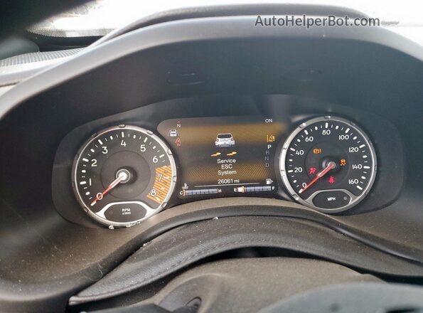 ZACNJDC15MPN28581 2021 JEEP RENEGADE White Vista del cuadro de instrumentos