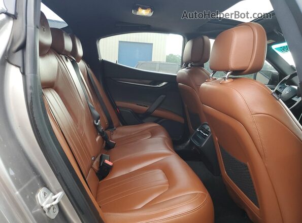 ZAM57RTA1G1183225 2016 MASERATI GHIBLI Gray Вид задніх сидінь