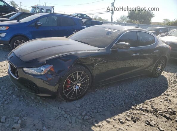 ZAM57XSA3H1225501 2017 MASERATI GHIBLI Black Przód lewy