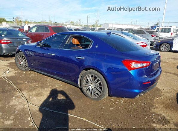 ZAM57XSA6J1293216 2018 MASERATI GHIBLI Синий Задняя левая четверть
