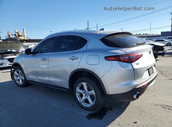 ZASFAKAN0J7B75510 2018 ALFA ROMEO STELVIO Silver Trasero izquierdo
