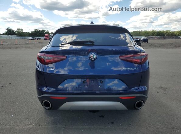 ZASFAKNN4J7B99626 2018 ALFA ROMEO STELVIO Синий Вид сзади