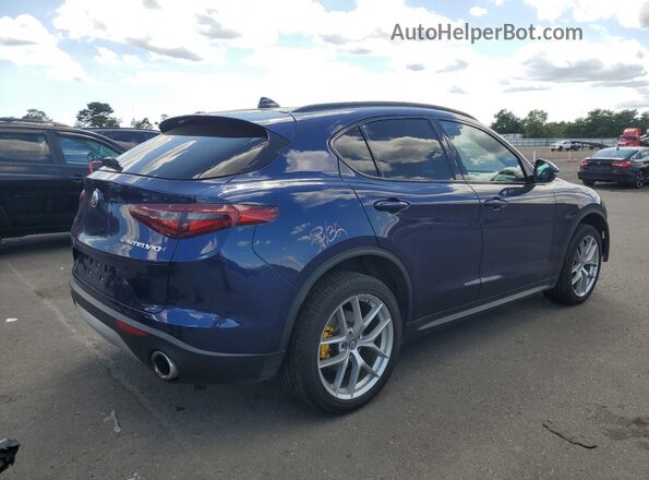 ZASFAKNN4J7B99626 2018 ALFA ROMEO STELVIO Синий Задняя правая четверть