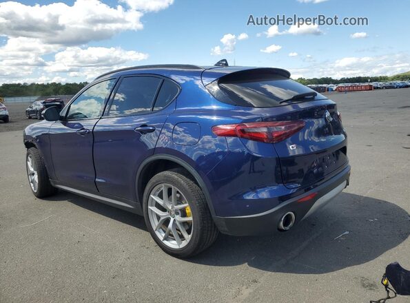 ZASFAKNN4J7B99626 2018 ALFA ROMEO STELVIO Синий Задняя левая четверть